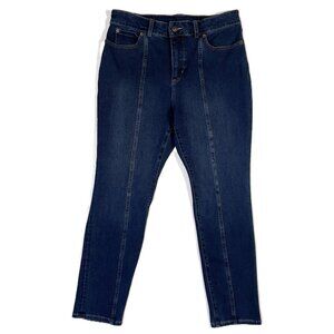 Duluth Trading Jean-etics High Rise Slim Leg Front Seam Size 10P